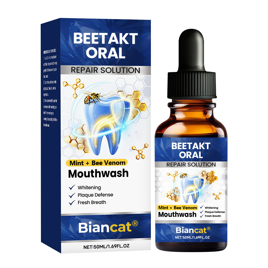 Biancat® BeeTakt Premium Raztopina za Nego Dlesni 🦷 – Napredna Formula s Čebeljim Strupom, Q10, Hialuronsko Kislino in Naravnimi Rastlinskimi Izvlečki za Zdrave Dlesni in Sijoč Nasmeh ✨