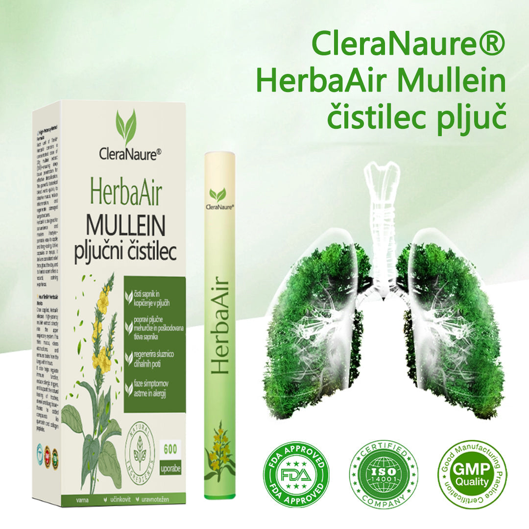 💎CleraNaure® HerbaAir Mullein Prečiščevalec Pljuč
