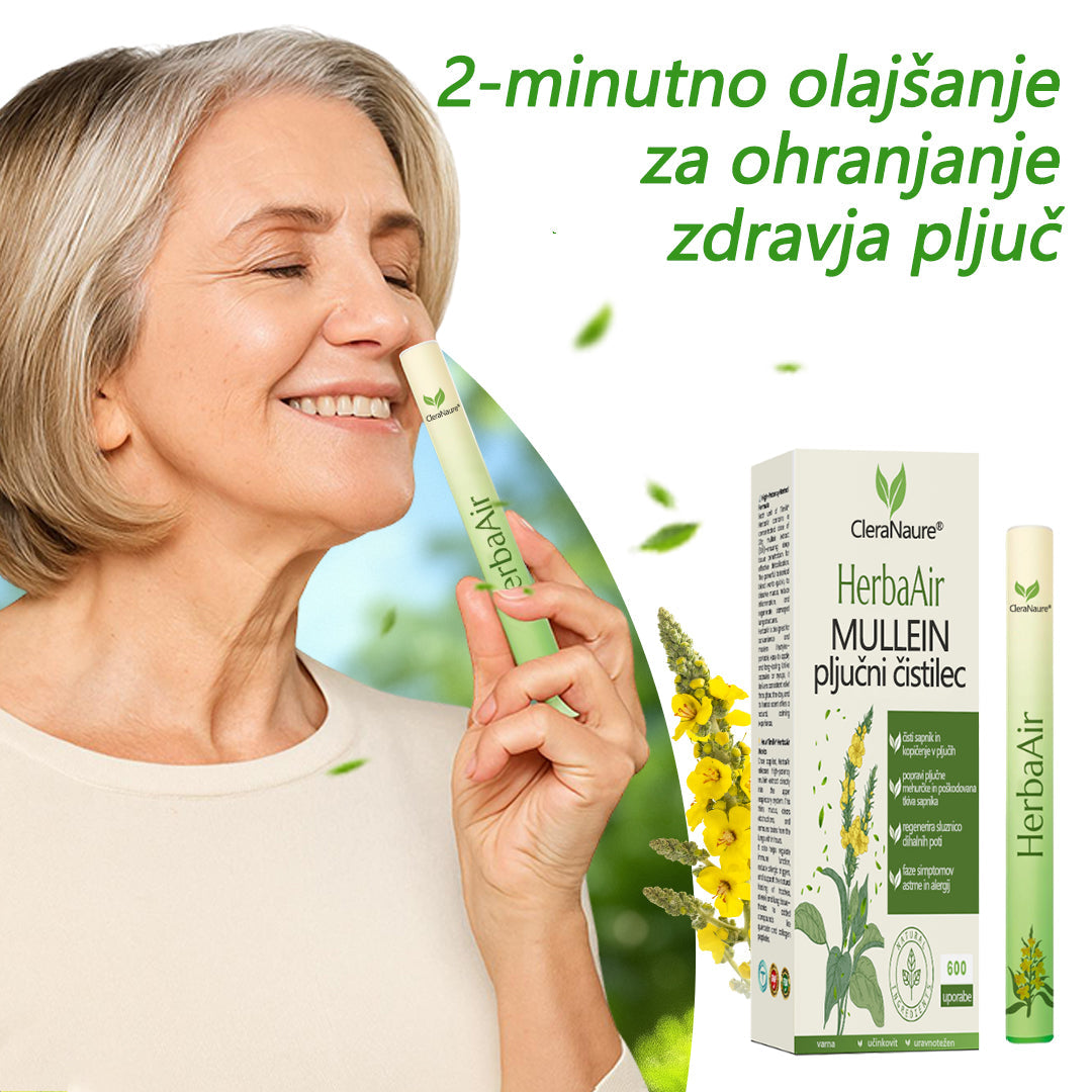 💎CleraNaure® HerbaAir Mullein Prečiščevalec Pljuč