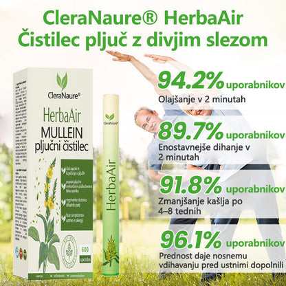 💎CleraNaure® HerbaAir Mullein Prečiščevalec Pljuč
